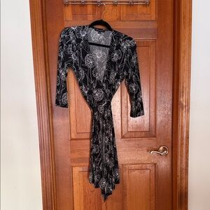 Banana Republic Black and White Floral Dress